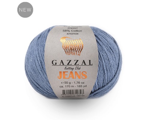 Gazzal Jeans (58% Хлопок, 42% Акрил, 50гр/170м)