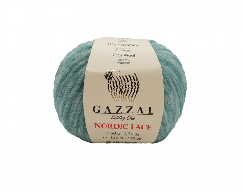 Gazzal Nordic Lace (48% акрил, 31% полиамид, 21% шерсть, 50гр/115м)