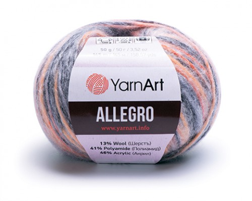 YarnArt Allegro (13% Шерсть, 41% Полиамид, 46% Акрил, 50гр/145м)
